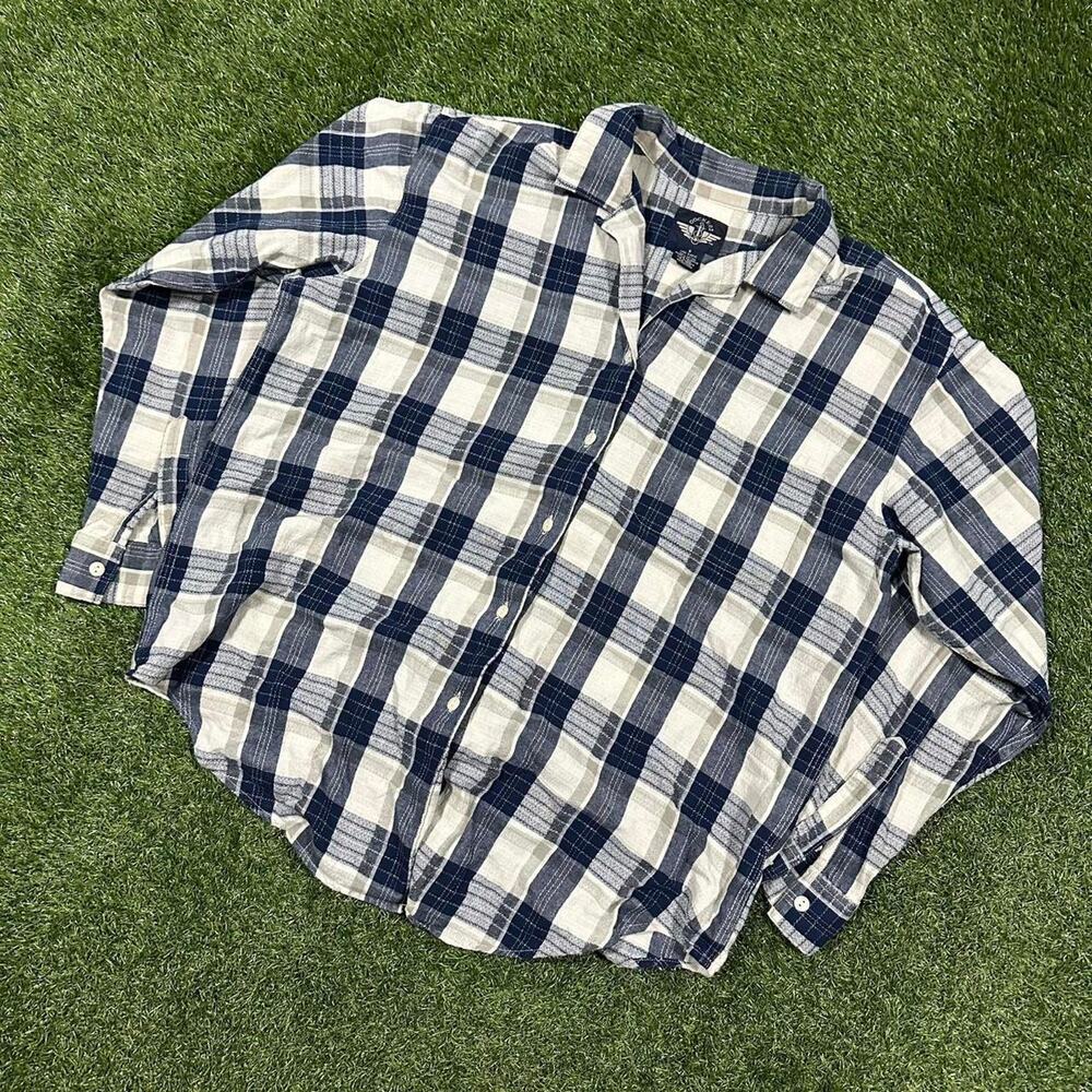 Vintage Button up Faded Flannel Shirt